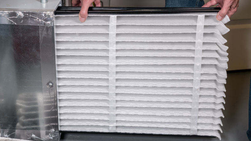 adding clean HVAC filter