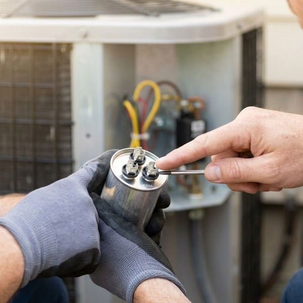 Capacitor failure.