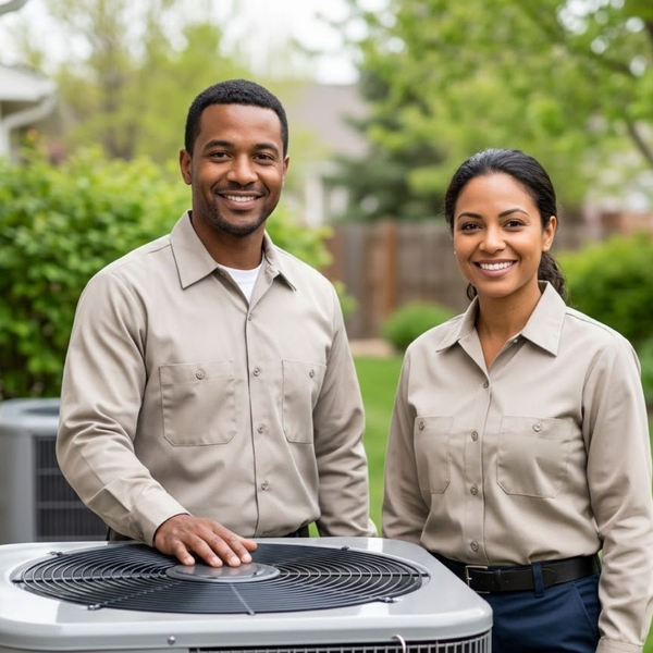 HVAC repair team.