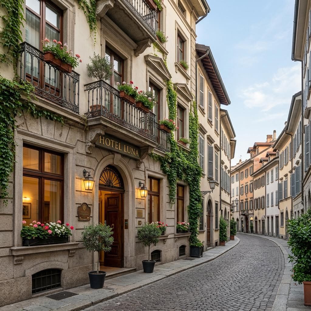 a boutique hotel in a european city