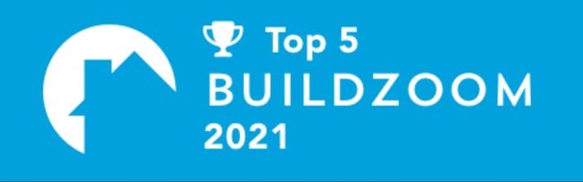 Top 5 Buildzoom 2021 Badge