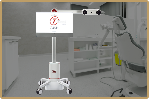 Advanced MODjaw 4D dental technology equipment set up inside a Trinity, Florida dental clinic.