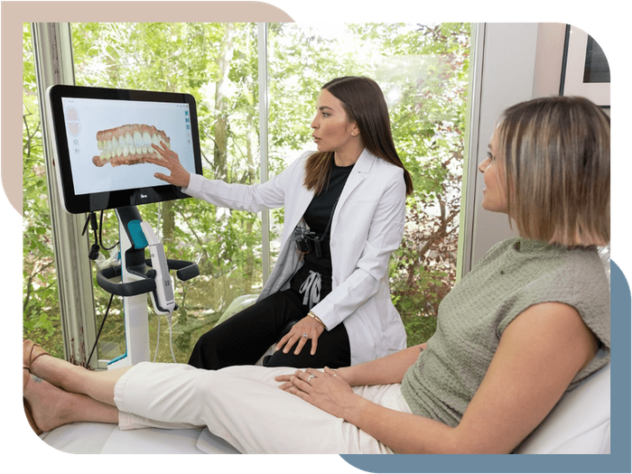 image of a dental consultation