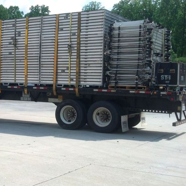 image of a truck load of equipment