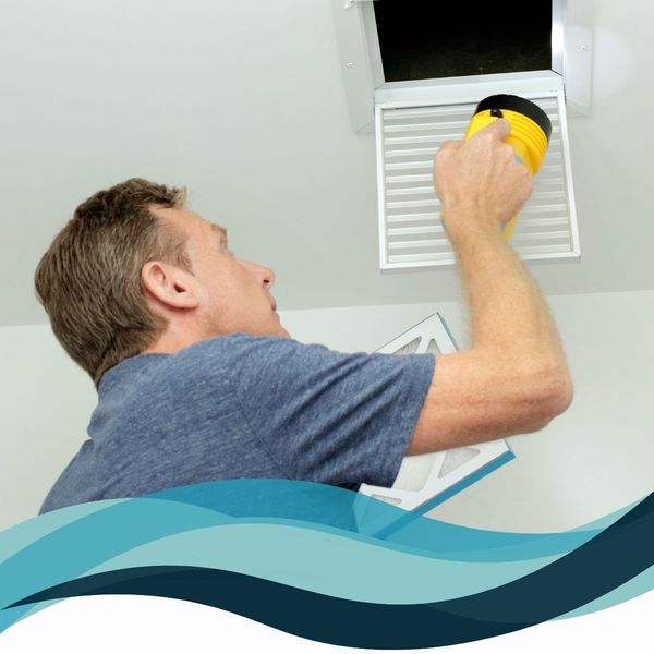 inspecting vent, replacing filter