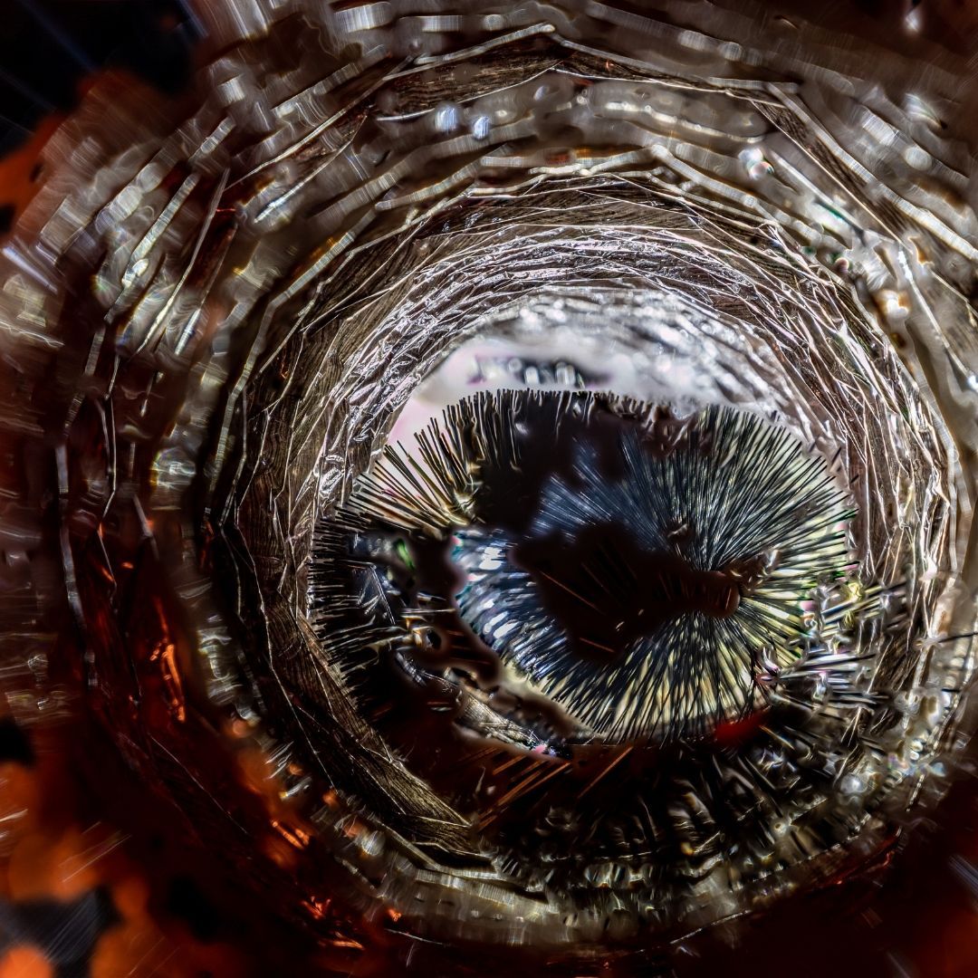 wire brush cleaning out dryer vent