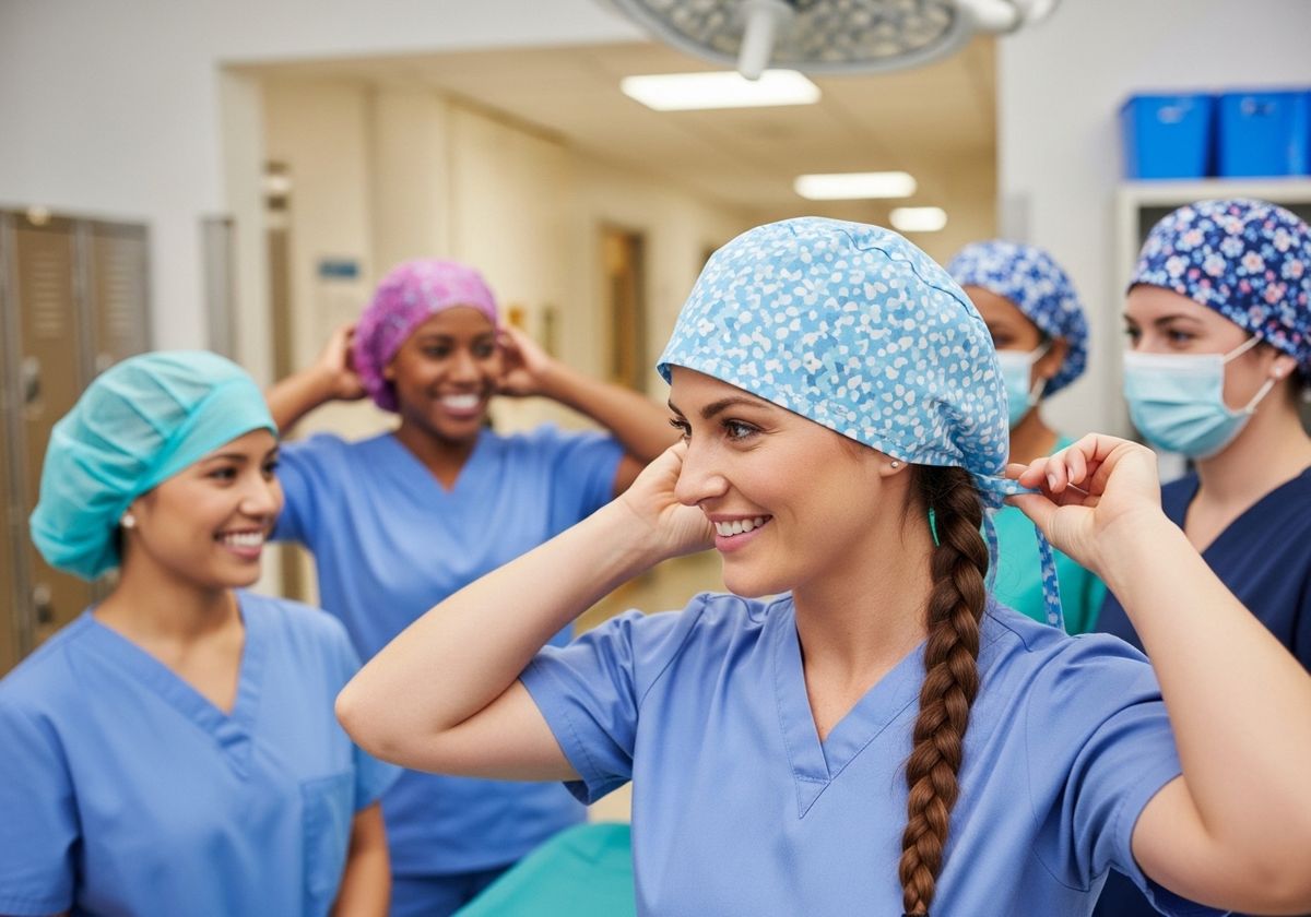 Diverse Group of Nurses Preparing for Surgery