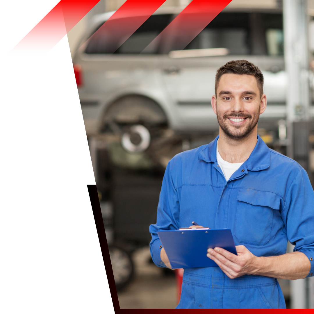 happy, friendly mechanic 