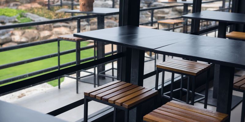 Restaurant seating.