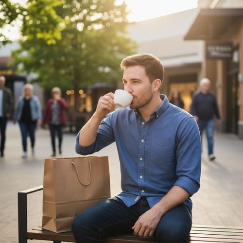man drinking coffee 