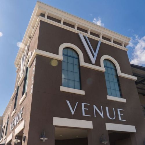 front of commercial building