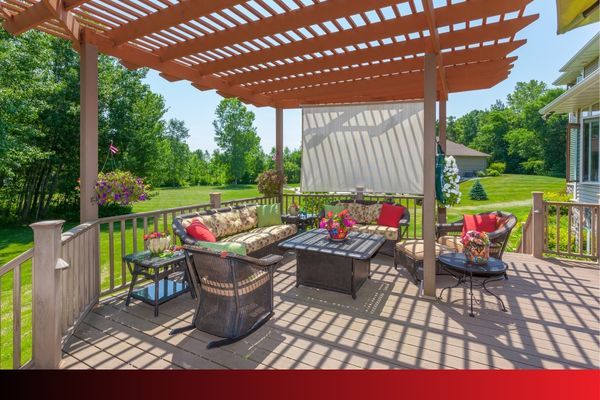 backyard deck area