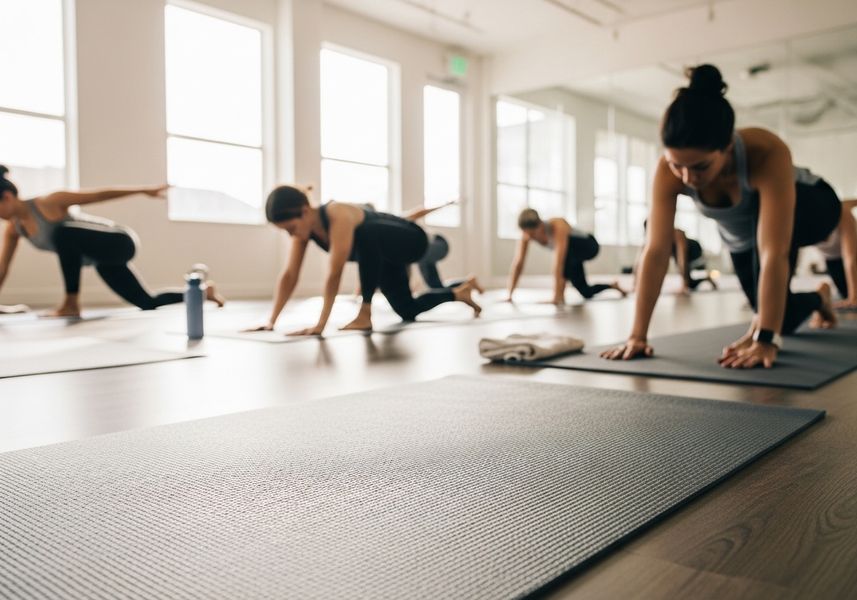 Yoga Class in Progress