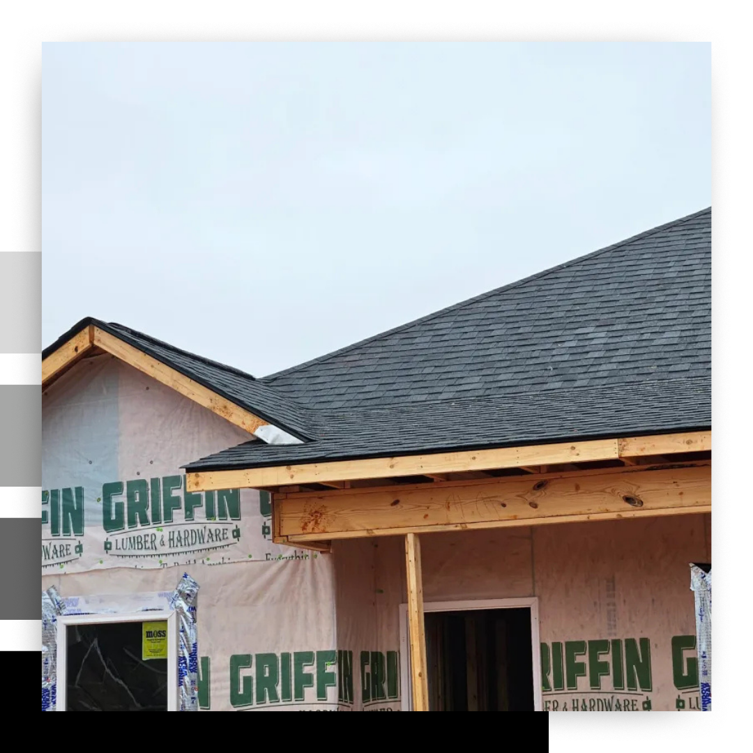 new roof on unfinished house