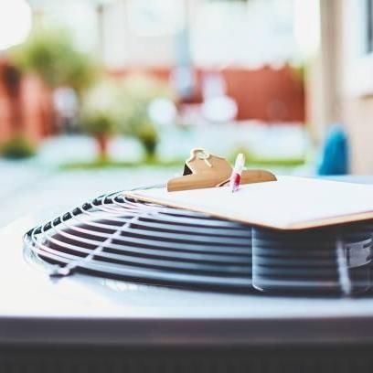 clipboard on AC unit