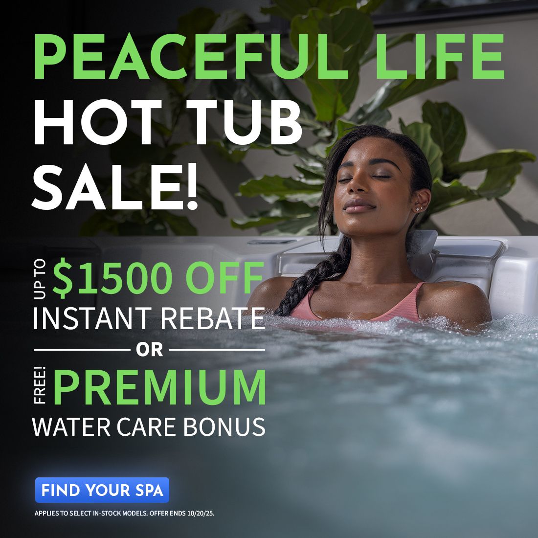 Peaceful Life Hot Tub Sale 2025 MOBILE Banner.jpg