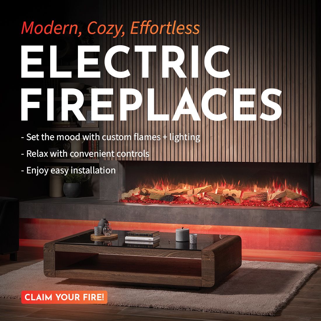 What's New Banner for Electric Fireplaces 2025 MOBILE.jpg