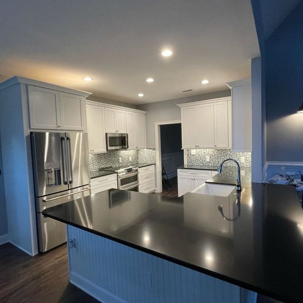 house with custom cabinets