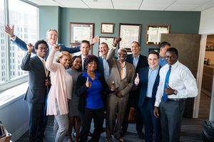 1. Family, the legal team and supporters before the release of Eric Ridick.jpg