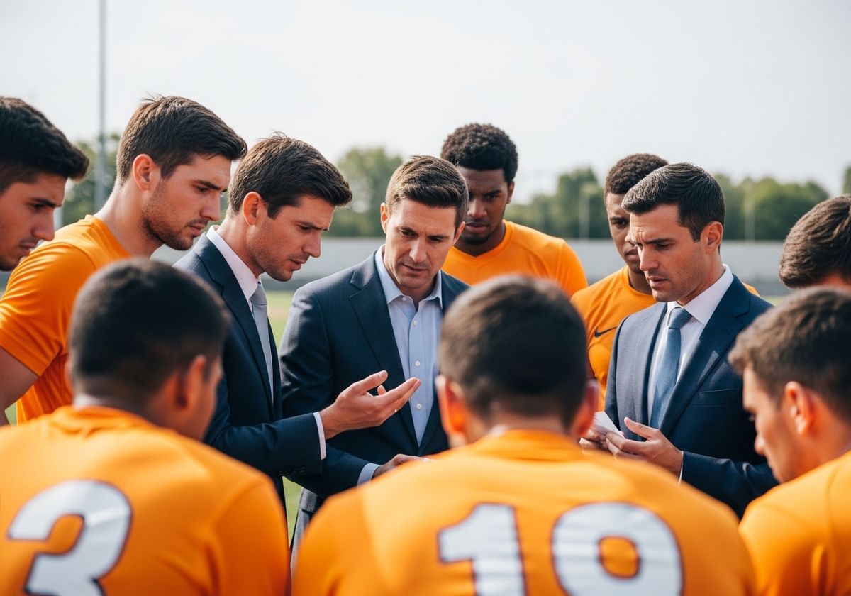 Team Huddle with Coaches
