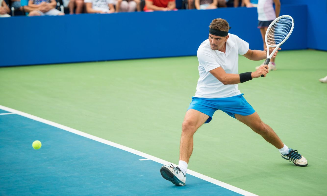 a person playing in a tennis tournament