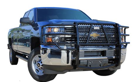 Truck with grill guard Truck with grill guard