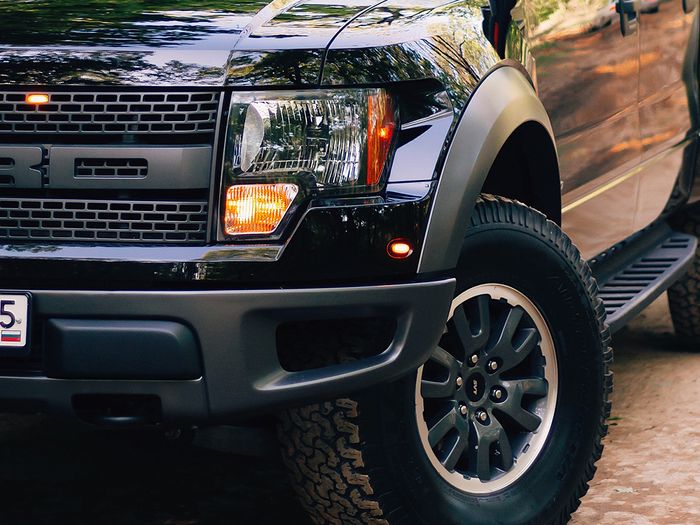 Truck with custom bumper