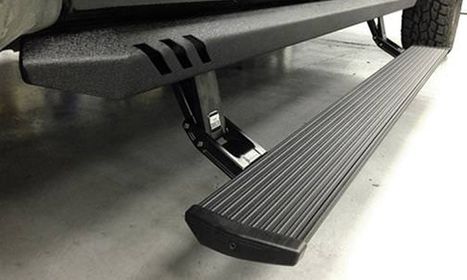 Image of retractable side steps Image of retractable side steps