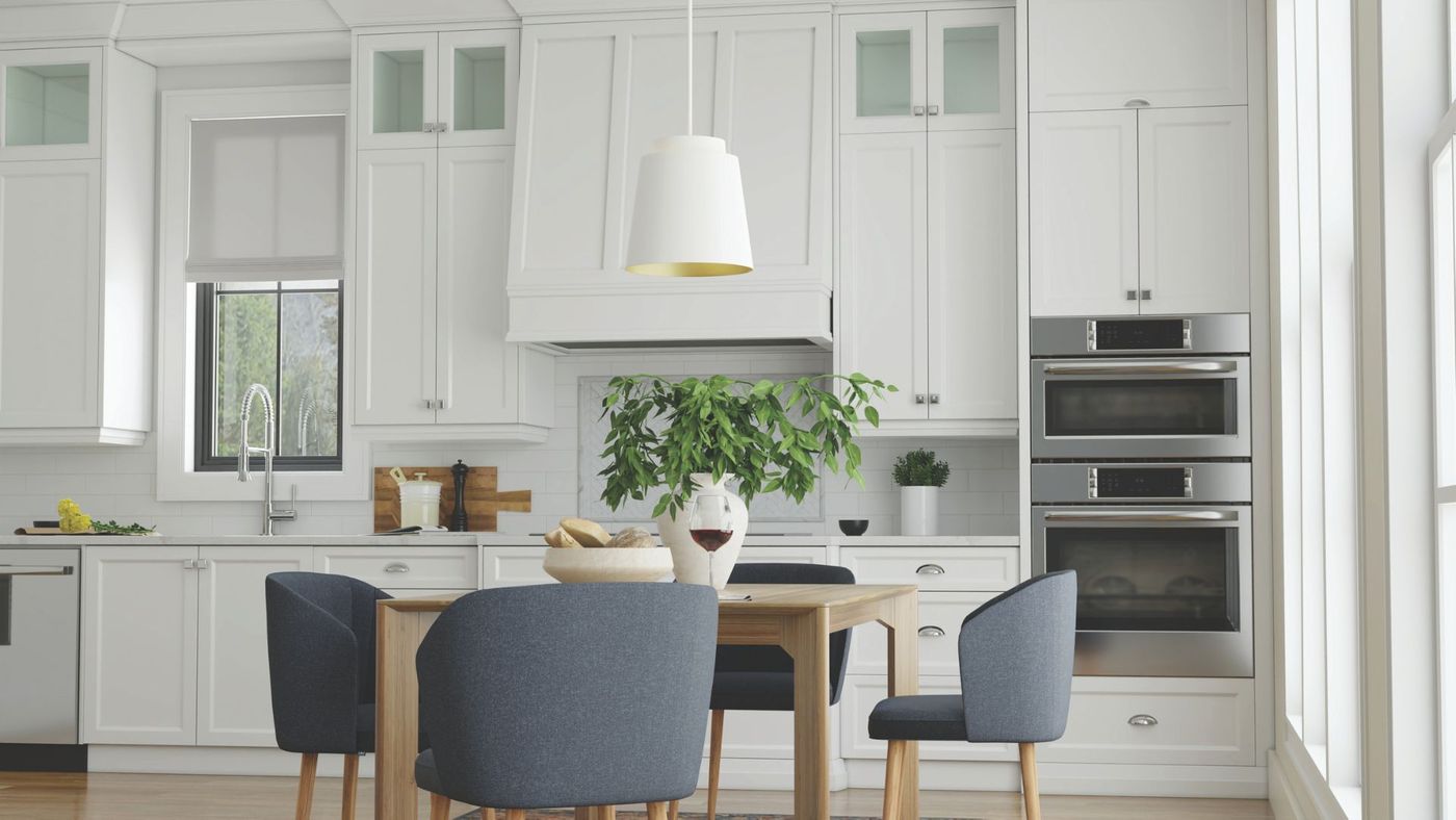 hanging light in kitchen