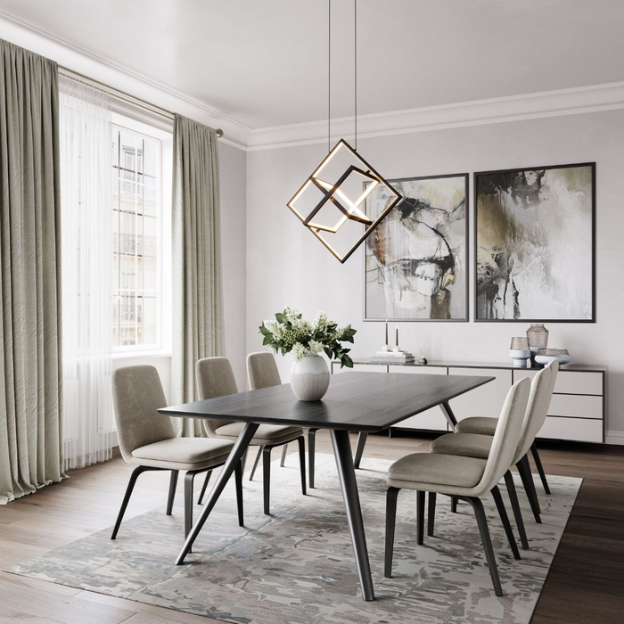 modern chandelier in dining room modern chandelier in dining room