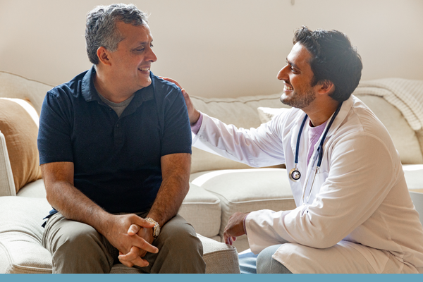 Doctor speaking with a patient