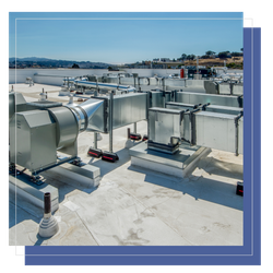 Rooftop HVAC system.