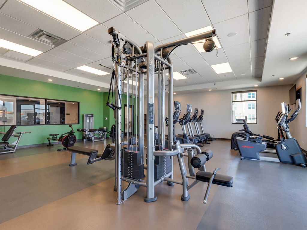 Community gym at Ten West