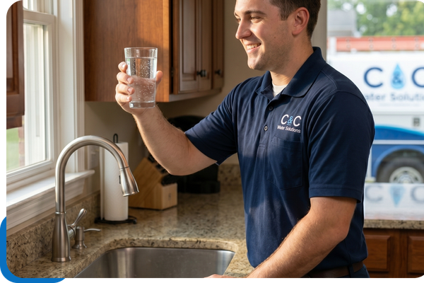 tech looking at clean water