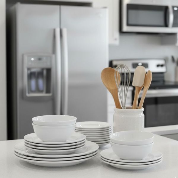 dishes and other kitchen necessities