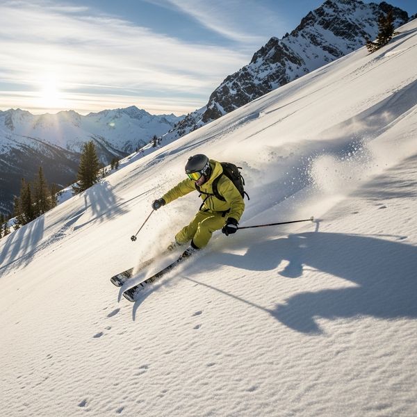a person skiing