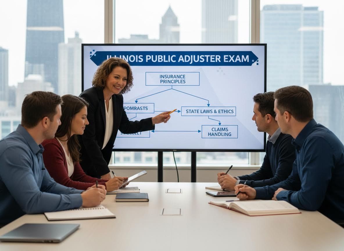 Instructor Leads Illinois Public Adjuster Exam Training