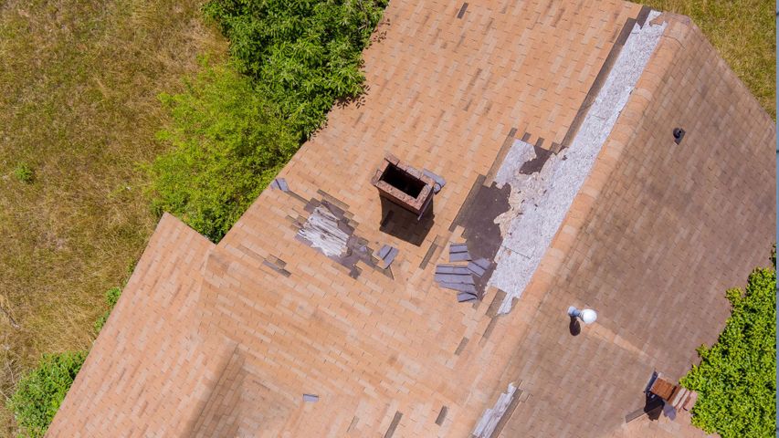 damaged roof