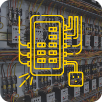 electrical panel image with electrical panel icon overlaid