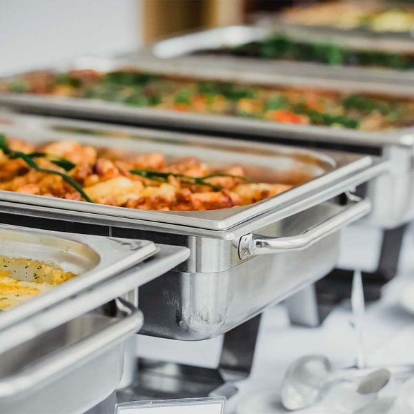 catering trays of food