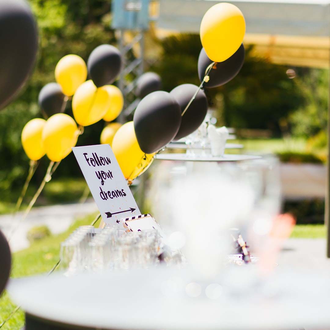 balloons and event detail shot