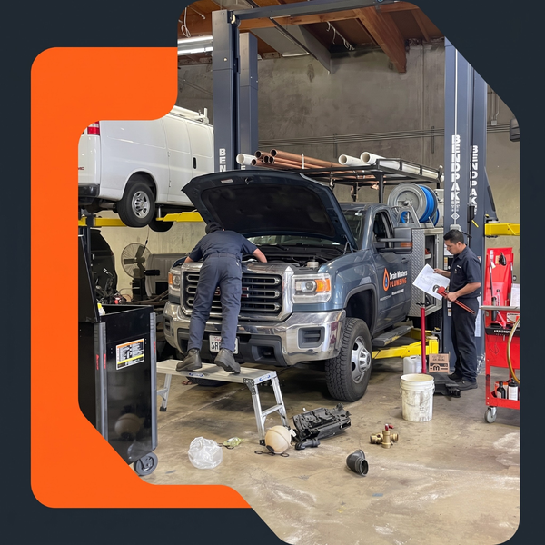 Plumbing Truck Repair by Orange County Fleet Repair