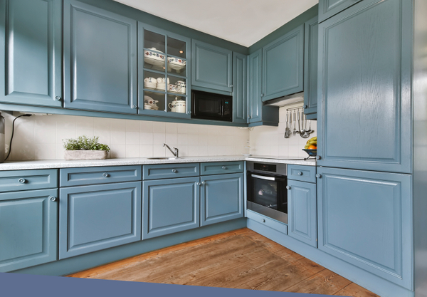 image of painted cabinets