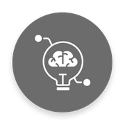 brain inside lightbulb icon