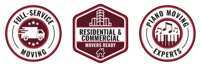 Trust Badge Content:   Trust Badge Trust Badge 1: Full-Service Moving Trust Badge 2: Residential & Commercial Ready 3: Piano Moving Experts