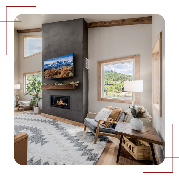 Renovated living room.