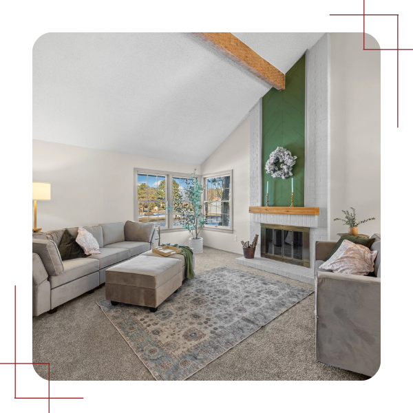custom home living room custom home living room