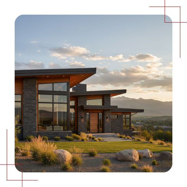 modern custom home build