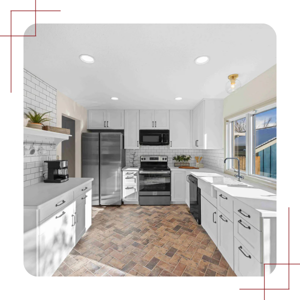 custom white kitchen
