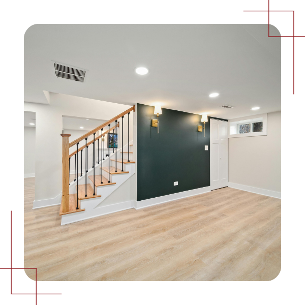 newly finished basement